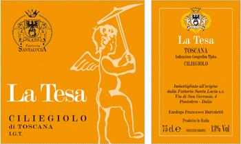 La Tesa Ciliegiolo Biologico di Toscana IGT - Fattoria Santa Lucia